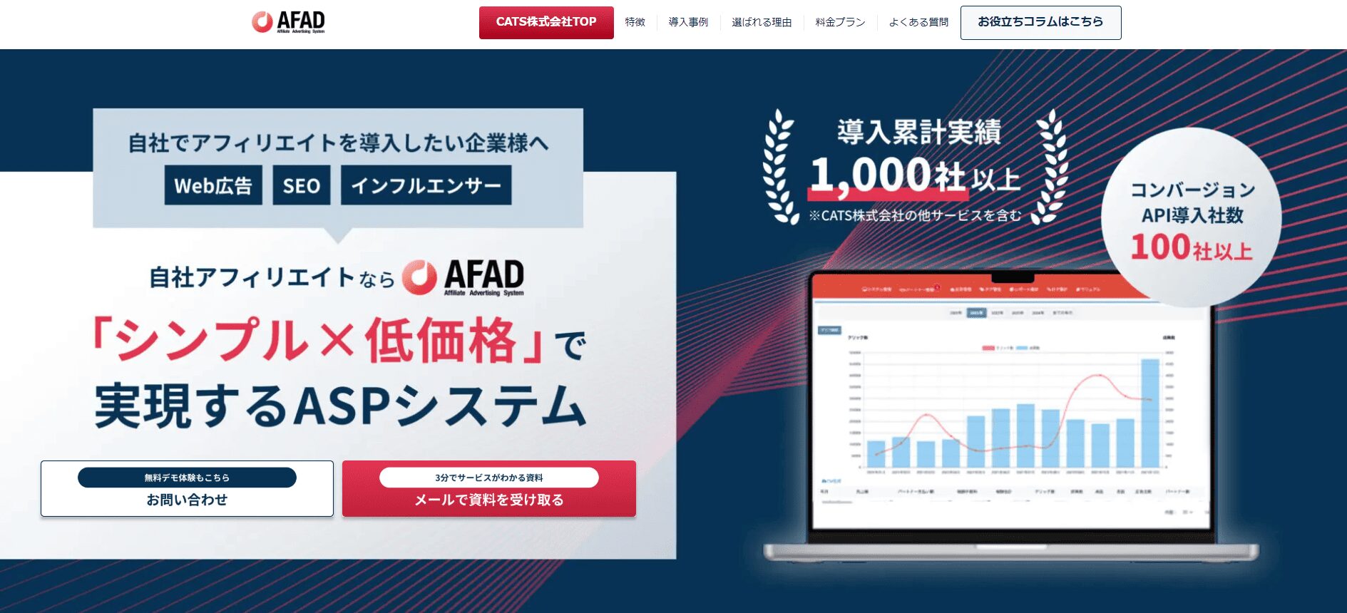 アフィリエイトシステムAFAD